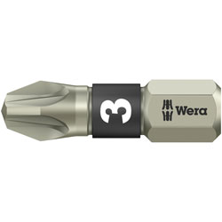 Wera 05071022001 Torsion Stainless Steel Bit For Pozi Screws PZ3 x 25mm