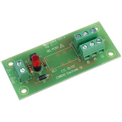 503318 Open Relay Board w Terminals for 4-30VDC DPDT-CO PCB Relay and Signal LED