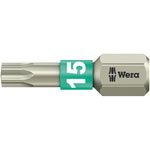 Wera 05071033001 Torsion Stainless Steel Bit For Torx Screws TX15 x 25mm
