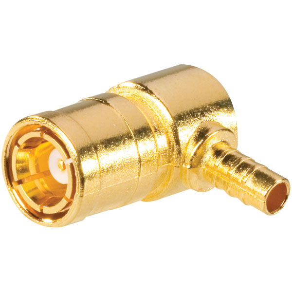 Amphenol SMB6112D13GT30G550 SMB Connector PlugAngledCrimp Solder