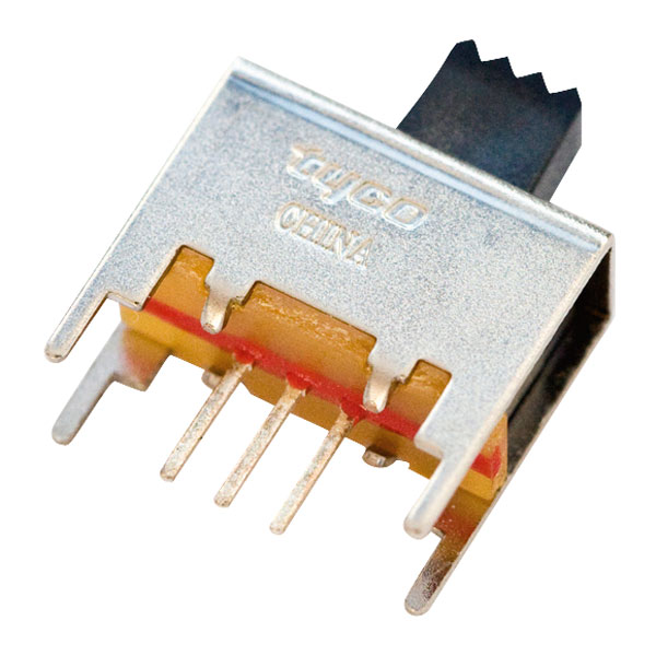  1825257-1 Slide Switch 115V AC 300mA PCB Tail 3.80mm