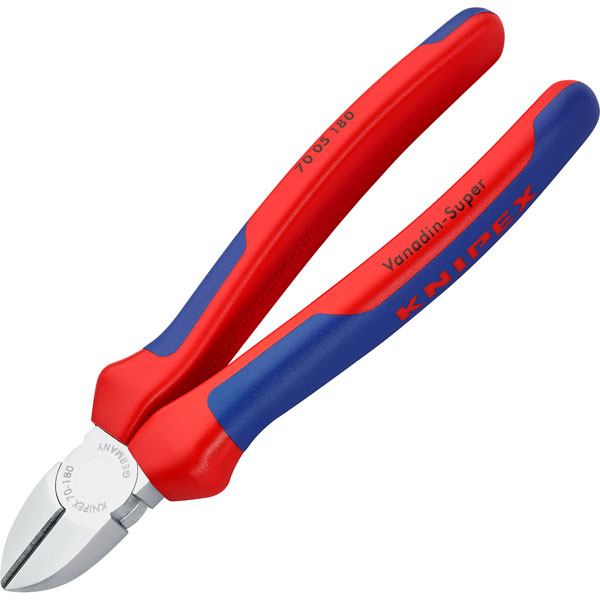 Knipex 70 05 180 Diagonal Cutters Multi Component Grips 180mm