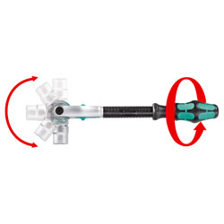 Wera Tools 05003500001 Wera Ratchet Zyklop 1/4 Square Drive