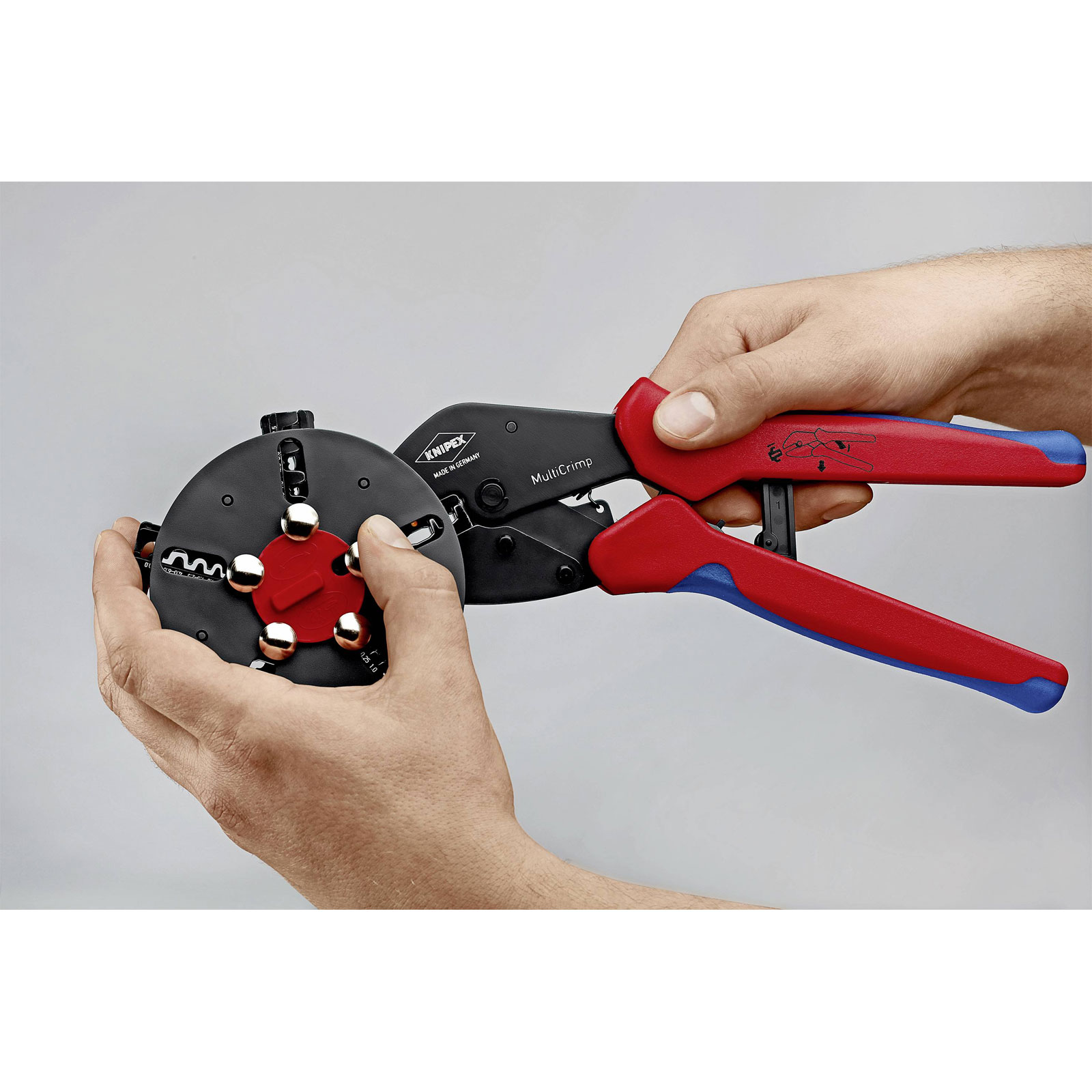 Knipex 97 33 01 MultiCrimp Pliers - Interchangeable Dies For Nearly 1000 Crimping Applications