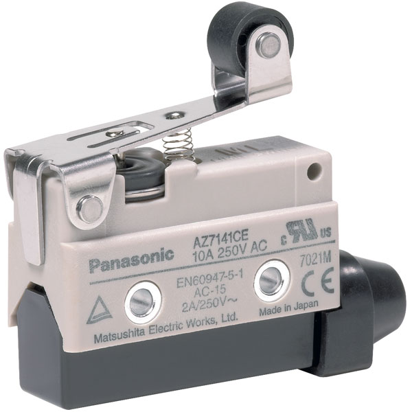 Panasonic End Switch AZ7141CEJ Short Roller Lever 115V DC 250V AC