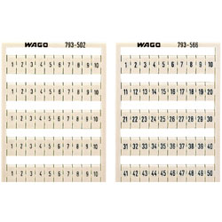 WAGO 793-5573 WMB Multiple Marking System Horizontal 91 ... 100 10x, white