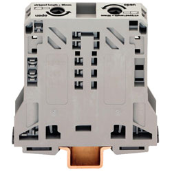 WAGO 285-150 2 Conductor 150A Side Entry Through Terminal Block Grey