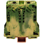 WAGO 285-157 2 Conductor 150A Side Entry Through Terminal Block Green-yellow