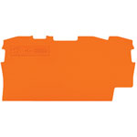 WAGO 2000-1292 0.7mm End and Intermediate Plate for 2000-1201 to 1212 Orange