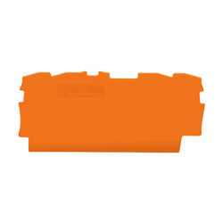 WAGO 2000-1492 0.7mm End and Intermediate Plate for 2000-1401 to 1412 Orange