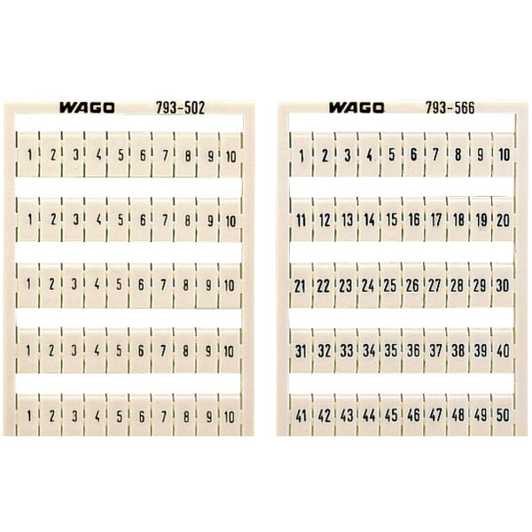  793-4501 WMB Multiple Marking System Plain for Terminal Block 4-4.2mm White