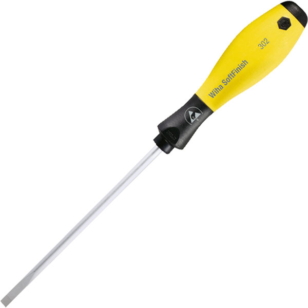Click to view product details and reviews for Wiha 08183 Softfinish® Esd Slotted Screwdriver Blade Width 65 Mm.