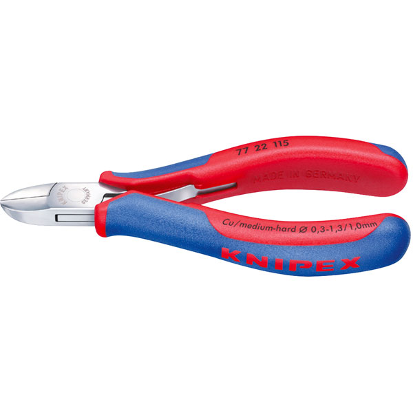Knipex 77 22 115 Electronics Diagonal Cutters Round Head 115mm