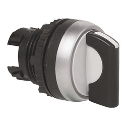 Baco Selector Switches Non-illuminated Spring Return 45 Degrees L21KB03 Black