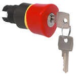 BACO Mushroom Push-button 40mm L22GR01 Key Reset