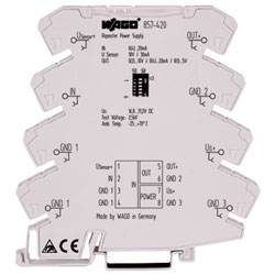 WAGO 857-420 JUMPFLEX® Transducer Repeater power supply configurable Light Grey