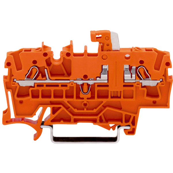 WAGO 20021672 Test Pt. 2 Conductor Disconnect Terminal Block Orange