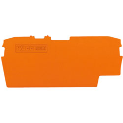 WAGO 2002-1692 1mm End & Internal Plate for 2002 Series 2-cond Fuse Block Orange