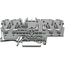 WAGO 2002-1861 4 Conductor Carrier Terminal Block Grey