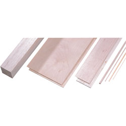 Reely 500 x 250 x 3 Birch Plywood Sheets 250 x 500 x 3mm Pack of 2