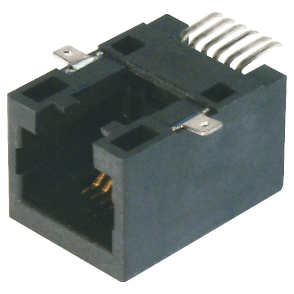  A-20041-LP/SMT-A, 6 Pin RJ12 Socket