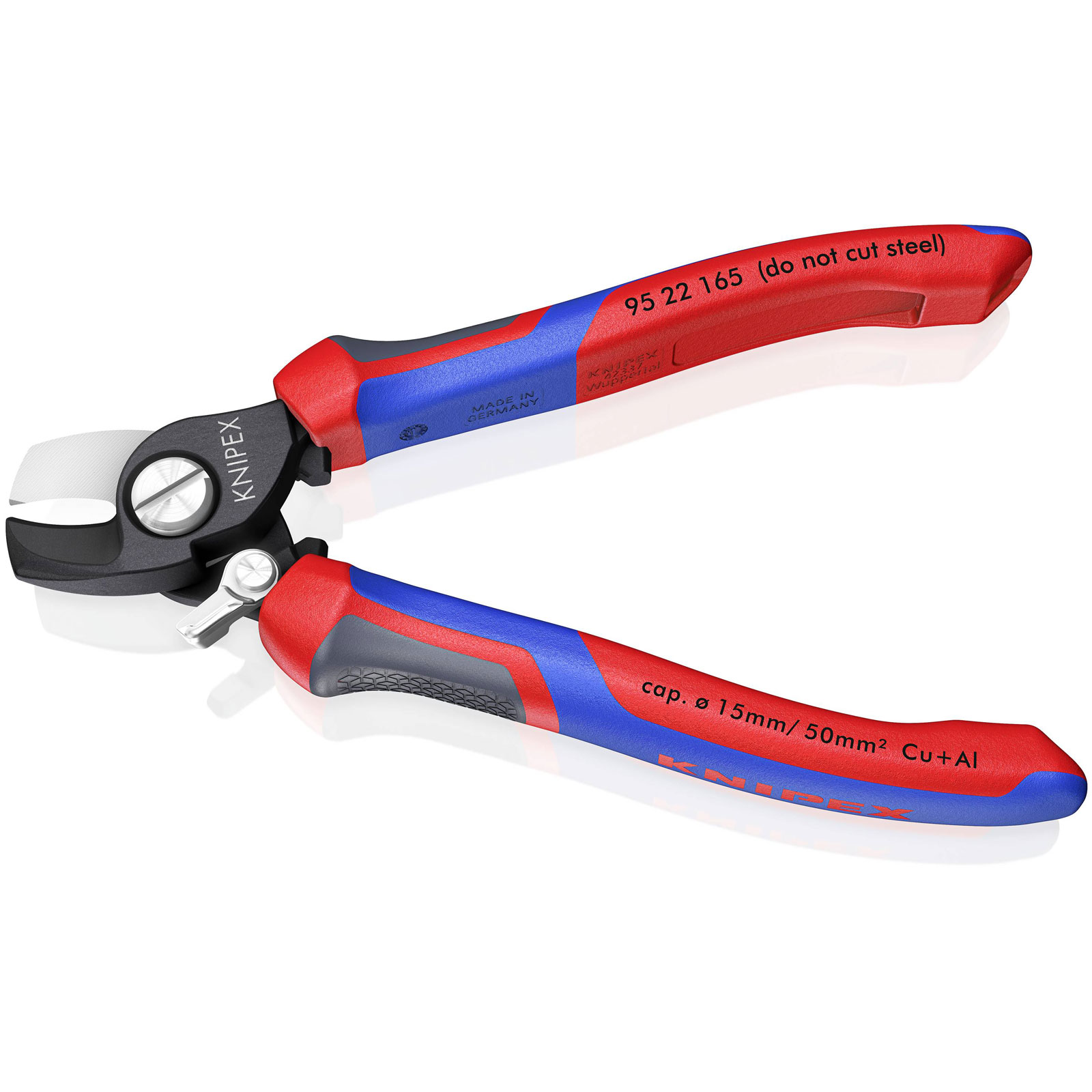 Knipex 95 22 165 Cable Cutters With Opening Spring 165mm | Rapid