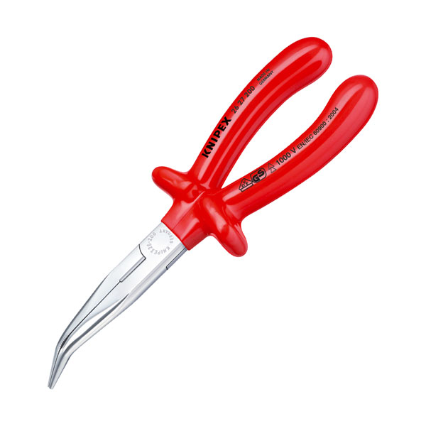 Knipex 26 27 200 Curved Snipe Nose Side Cutting Pliers (Stork Beak...
