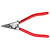 Knipex 46 11 G0 Circlip Pliers For Grip Rings On Shafts 1.5 - 4.0mm