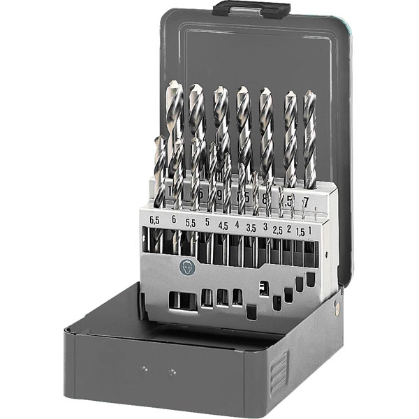 Toolcraft HSS-G Steel Drill Bit Set DIN 338 RN 1-10mm 19pc | Rapid Online