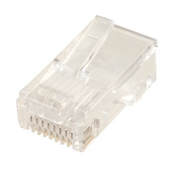 BKL 10-NT 004 8p8c Pin RJ45 Plug Cable Mount Transparent