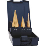 Exact 05351 HSS TiN Step Drill Set 4-12/4-20/6-30mm