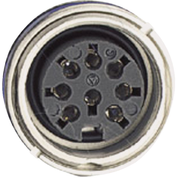 Amphenol C091 31N008 100 2C091 D Female DIN 8 Pin Panel Mount Screw 