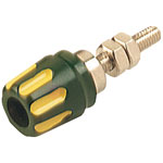 SKS Hirschmann 930 099-188 4mm Socket 16A Yellow-green