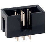 BKL 10120550 Straight Pin Header 2 x 3 for PCB Mounting 2.54 without Ejector