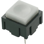 White Label Miniature PCB Push Button Switch Grey