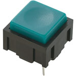 White Label Miniature PCB Push Button Switch Green