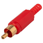 BKL 0104002/T Red Gold Plated Phono Connector