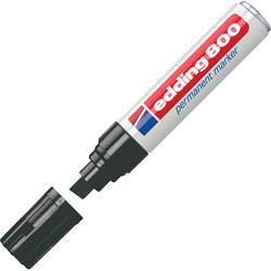 Edding 4-800-1-1001 800 Permanent Marker Chisel Tip 4-12mm Black
