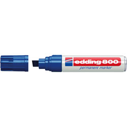 Edding 4-800-1-1003 800 Permanent Marker Chisel Tip 4-12mm Blue
