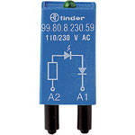 Finder 99.80.0.230.98 Coil Indication And EMC Suppression Module 110-240VAC/DC