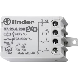 Finder 27.26.8.230.0000 10A 230VAC Step Relay Coil Power Limiter 3 Seq DPST-NO