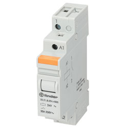 Finder 22.21.8.024.4000 Monostable Modular Relay SPST-NO 24VAC 20A