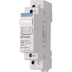 Finder 22.22.8.230.4000 Modular Relay DPST-NO 230VAC 20A