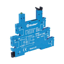 Finder 93.01.0.240 Relay Socket 250V 6A for 34.51 Series Relays