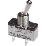 APEM 646NH/2 Toggle Switch, DPST, On-On 250V, 15A