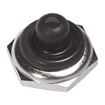 APEM U1602 Seal Cap Half with Hex Nut Black