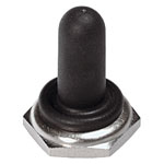 APEM U851 Seal Cap Full with Hex Nut Nickel-coated Black