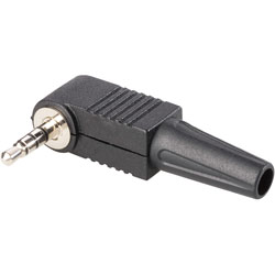 BKL 1107019 Angled Jack Plug 3.5mm, 4-pin Black