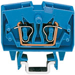 WAGO 264-704 2 Conductor 24A Miniature Through Terminal Block Blue