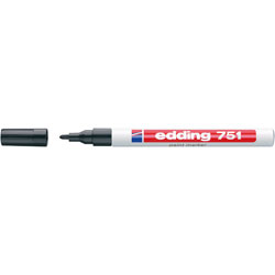 Edding 4-751-1-1001 751 Paint Marker Bullet Tip 1-2mm Black